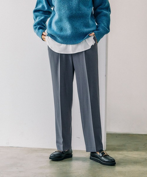 GLOBAL WORK（グローバルワーク）の「リラックススマートイージーパンツ/115657（その他パンツ・レディース・モカ/ブルーグレー/ブラック/グレイッシュブルー/ライトグリーン/チャコール・MEDIUM/SMALL/LARGE）」の3枚目の写真