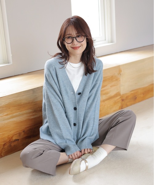 GLOBAL WORK（グローバルワーク）の「リラックススマートイージーパンツ/115657（その他パンツ・レディース・モカ/ブルーグレー/ブラック/グレイッシュブルー/ライトグリーン/チャコール・MEDIUM/SMALL/LARGE）」の8枚目の写真