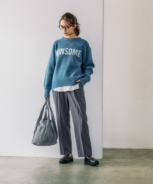 GLOBAL WORK（グローバルワーク）の「リラックススマートイージーパンツ/115657（その他パンツ・レディース・モカ/ブルーグレー/ブラック/グレイッシュブルー/ライトグリーン/チャコール・MEDIUM/SMALL/LARGE）」の14枚目の写真
