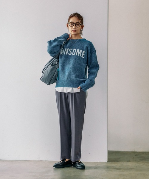 GLOBAL WORK（グローバルワーク）の「リラックススマートイージーパンツ/115657（その他パンツ・レディース・モカ/ブルーグレー/ブラック/グレイッシュブルー/ライトグリーン/チャコール・MEDIUM/SMALL/LARGE）」の15枚目の写真