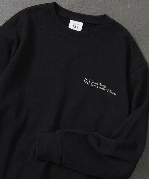 Firsthand(ファーストハンド)の「MA Firsthand/マ ファーストハンド BACIS LOGO CREW SWEAT / ロゴスウェット / スウェットシャツ(スウェット・メンズ・ブラック/グレー/グリーン/パープル/ネイビー・MEDIUM/LARGE)」の2枚目の写真