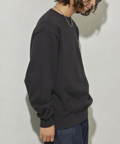 Firsthand(ファーストハンド)の「MA Firsthand/マ ファーストハンド BACIS LOGO CREW SWEAT / ロゴスウェット / スウェットシャツ(スウェット・メンズ・ブラック/グレー/グリーン/パープル/ネイビー・MEDIUM/LARGE)」の20枚目の写真