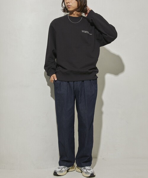 Firsthand(ファーストハンド)の「MA Firsthand/マ ファーストハンド BACIS LOGO CREW SWEAT / ロゴスウェット / スウェットシャツ(スウェット・メンズ・ブラック/グレー/グリーン/パープル/ネイビー・MEDIUM/LARGE)」の22枚目の写真