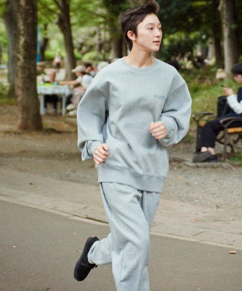 Firsthand(ファーストハンド)の「MA Firsthand/マ ファーストハンド BACIS LOGO CREW SWEAT / ロゴスウェット / スウェットシャツ(スウェット・メンズ・ブラック/グレー/グリーン/パープル/ネイビー・MEDIUM/LARGE)」の7枚目の写真
