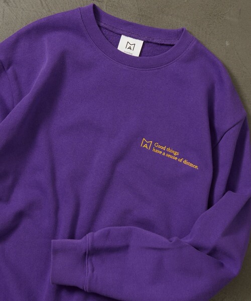 Firsthand(ファーストハンド)の「MA Firsthand/マ ファーストハンド BACIS LOGO CREW SWEAT / ロゴスウェット / スウェットシャツ(スウェット・メンズ・ブラック/グレー/グリーン/パープル/ネイビー・MEDIUM/LARGE)」の8枚目の写真