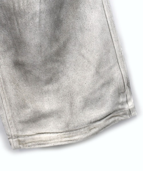 Starting Over(スターティングオーバー)の「vintage like spray Discharge printing loose fit denim pants/ヴィンテージ ライク スプレー 抜染加工 ルーズフィット デニムパンツ(デニムパンツ・メンズ・ブラック系その他/ブラック/ホワイト・M/L)」の10枚目の写真