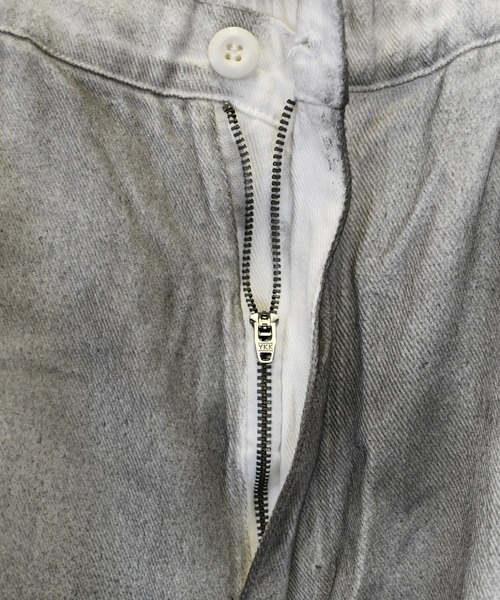 Starting Over(スターティングオーバー)の「vintage like spray Discharge printing loose fit denim pants/ヴィンテージ ライク スプレー 抜染加工 ルーズフィット デニムパンツ(デニムパンツ・メンズ・ブラック系その他/ブラック/ホワイト・M/L)」の5枚目の写真