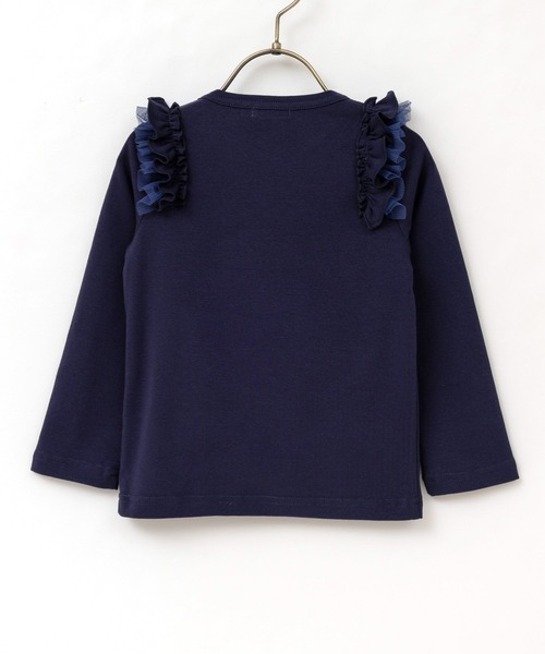 panpantutu(パンパンチュチュ)の「フリルショルダートップス(長袖)(140・150cm)(Tシャツ/カットソー・キッズ・ピンク/ラベンダー/ネイビー/ライトベージュ・140cm/150cm)」の13枚目の写真