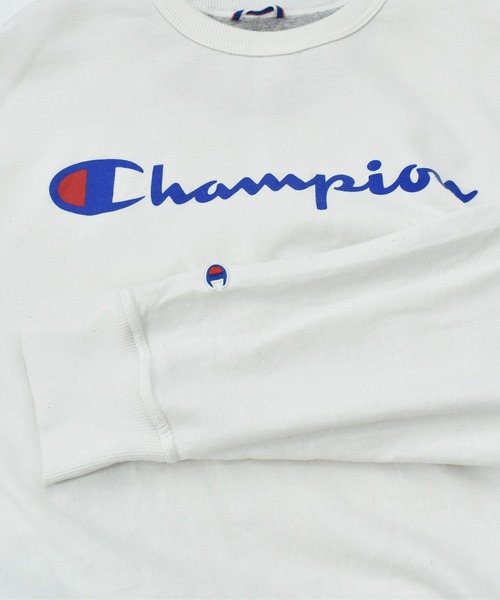 Champion(チャンピオン)の「【ヴィンテージ古着】Champion 目つき ロゴスウェット(スウェット・メンズ・ホワイト・XX-LARGE)」の4枚目の写真