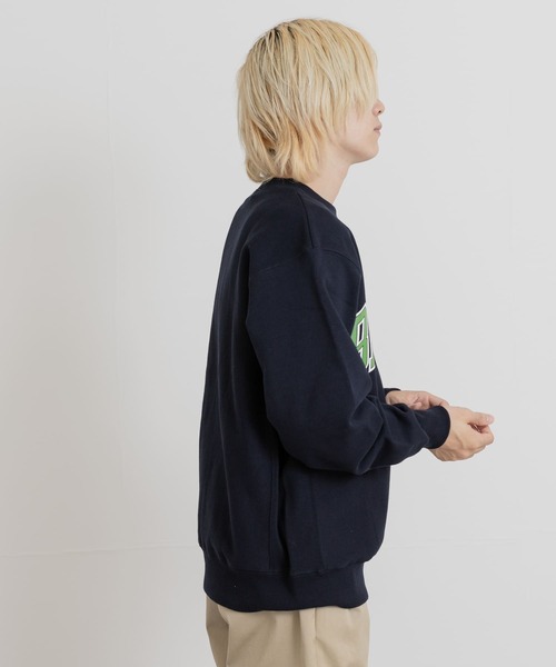 THE GOODLAND MARKET(ザグッドランドマーケット)の「KEIMEN BROCCOLI sweat(スウェット・メンズ・ネイビー・MEDIUM/LARGE/X-LARGE/XX-LARGE)」の4枚目の写真
