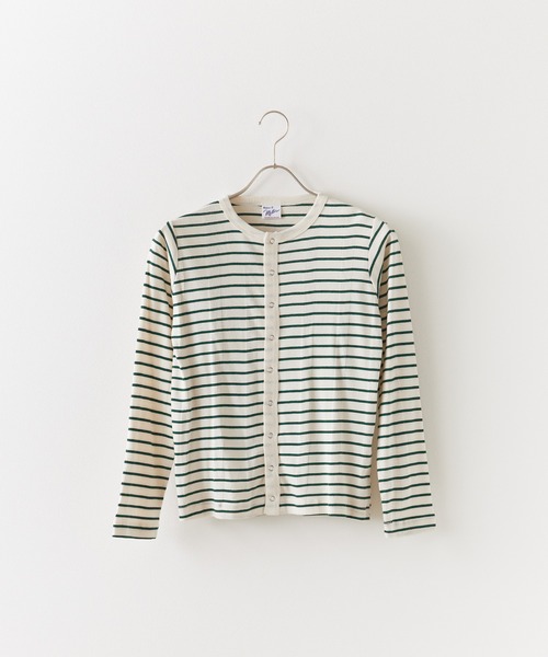 AO2（アオズ）の「R.P.miller/ミラー Panel ribbed cardigan カーディガン（カーディガン/ボレロ・レディース・ホワイト系/ブラック/ネイビー系・FREE）」の16枚目の写真