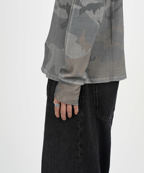 セール】アッシュカモ柄 サーマルロンTee（Tシャツ/カットソー）｜PULP