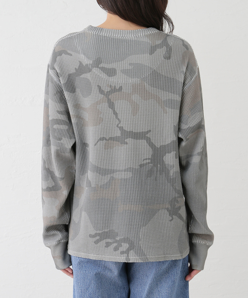PULP ASH CAMO THARMAL サーマル カモ柄 迷彩 Lサイズ PULP/417EDIFICE tシャツ アッシュカモ柄 サーマルロンTee