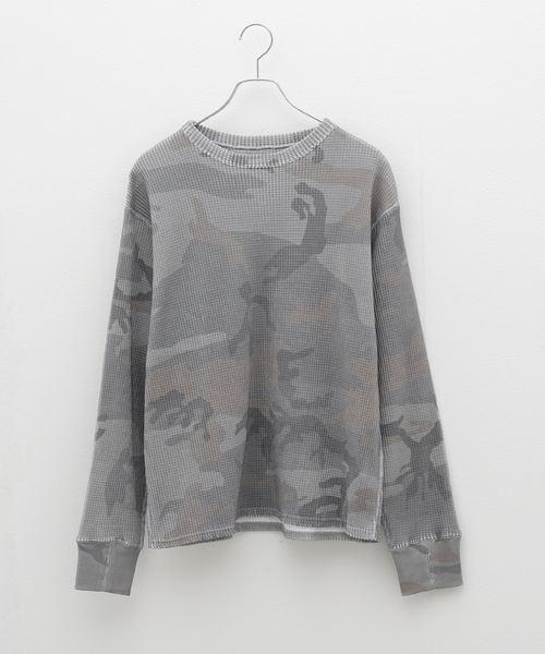 PULP ASH CAMO THARMAL サーマル カモ柄 迷彩 Lサイズ セール】アッシュカモ柄 サーマルロンTee(Tシャツ/カットソー