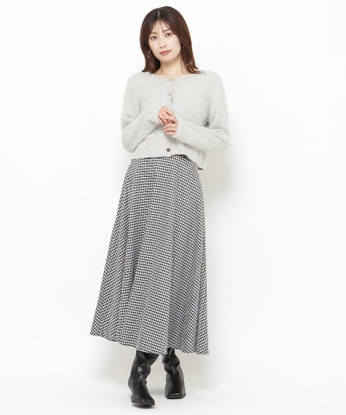 【セール】ラメフェザーニットカーディガン（カーディガン/ボレロ）｜And Couture（アンドクチュール）