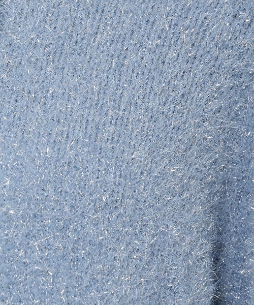 【セール】ラメフェザーニットカーディガン（カーディガン/ボレロ）｜And Couture（アンドクチュール）