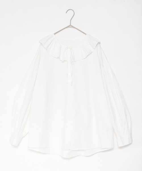 セール】カスケードカラーブラウス / セーラーカラー フリル 大人