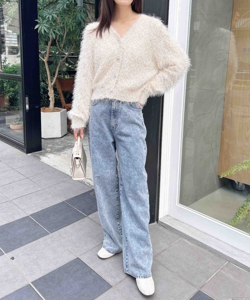 INGNI(イング)の「キラキラデニムパンツ(デニムパンツ・レディース・ブルー系3/ブルー/ブラック・FREE)」の18枚目の写真
