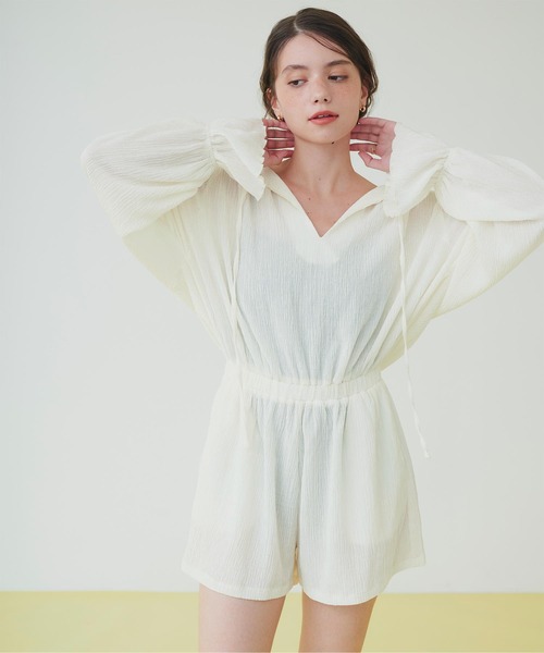 リラックス長袖オールインワン/ラッシュガード