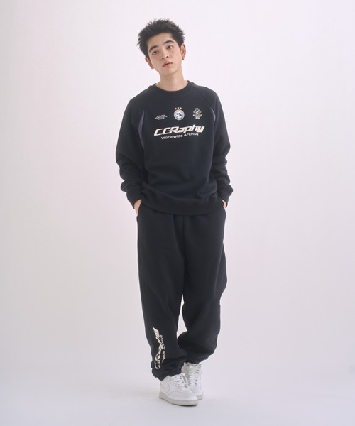 codegraphy メンズ　スウェットセットアップ 日本限定商品】C.GRAPHY Sporty Color Combination Sweat Set Up