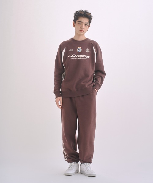 日本限定商品】C.GRAPHY Sporty Color Combination Sweat Set Up