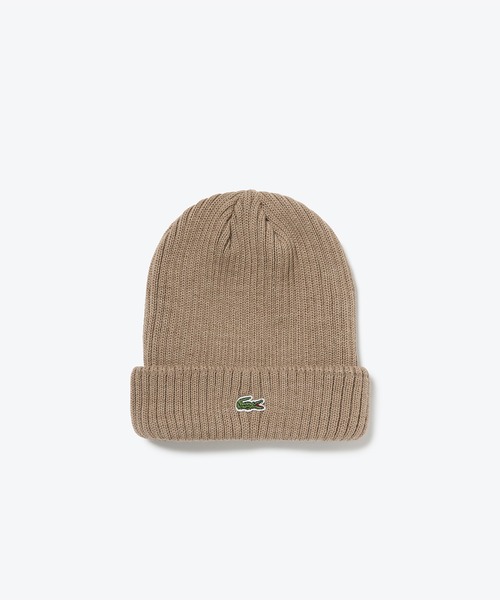 LACOSTE(ラコステ)の「ウールリブニットキャップ(ニットキャップ/ビーニー・メンズ・ベージュ/オレンジ/ダークネイビー/ブラック/ライトブルー/グレー・58cm)」の18枚目の写真