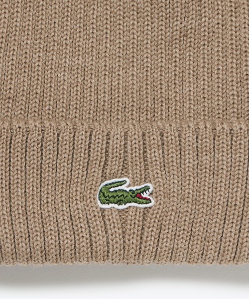 LACOSTE(ラコステ)の「ウールリブニットキャップ(ニットキャップ/ビーニー・メンズ・ベージュ/オレンジ/ダークネイビー/ブラック/ライトブルー/グレー・58cm)」の20枚目の写真