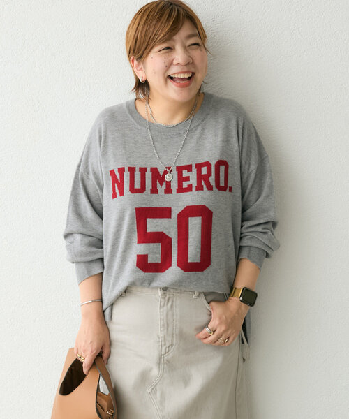 RIVE DROITE(リヴドロワ)の「【Yoshiiiiiiコラボカラー登場!】フットボールロゴニット(ニット/セーター・レディース・ベージュ/グレー/ブラック・FREE)」の19枚目の写真