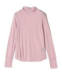 SHIPS Primary Navy Label:ウール フライス ジャージー タートルネック