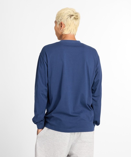 NEW BALANCE(ニューバランス)の「New Balance ロングスリーブTシャツ(Tシャツ/カットソー・メンズ・ネイビー/オレンジ/ホワイト・SMALL/MEDIUM/LARGE/X-LARGE/XX-LARGE)」の11枚目の写真