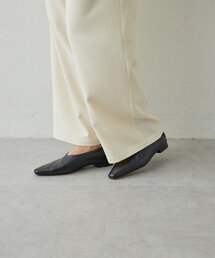 【2.718】ギャザーフラットパンプス