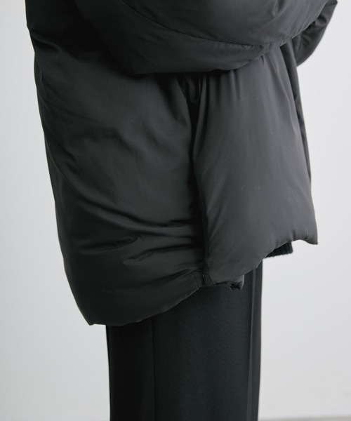 AMERICAN HOLIC(アメリカンホリック)の「リサイクル軽ポカ撥水加工ノーカラーコート(ノーカラーコート・レディース・アイボリー/ブラック・M/L)」の10枚目の写真