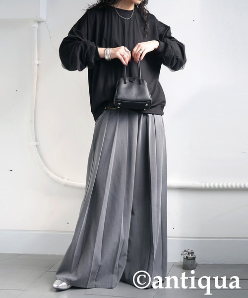 antiqua(アンティカ)の「チュールドッキングトップス(その他トップス・レディース・ブラック・ONESIZE)」の4枚目の写真