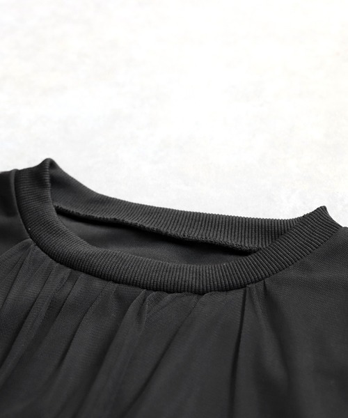antiqua(アンティカ)の「チュールドッキングトップス(その他トップス・レディース・ブラック・ONESIZE)」の8枚目の写真
