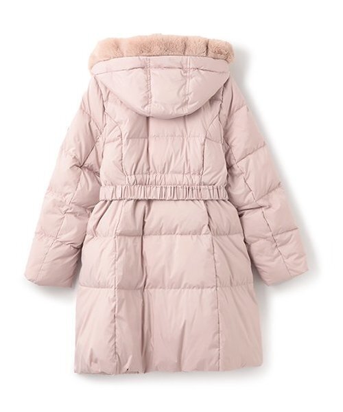 mezzo piano Junior(メゾピアノジュニア)の「【人気商品再入荷】【直営店で取り扱い無し】【撥水】リボンベルトガーリーロングダウン(ダウンジャケット/コート・キッズ・グレー/ピンク/ネイビー・S/M/L)」の4枚目の写真