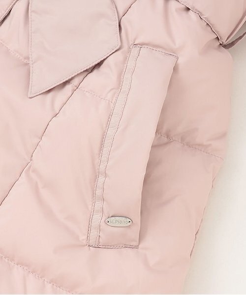 mezzo piano Junior(メゾピアノジュニア)の「【人気商品再入荷】【直営店で取り扱い無し】【撥水】リボンベルトガーリーロングダウン(ダウンジャケット/コート・キッズ・グレー/ピンク/ネイビー・S/M/L)」の6枚目の写真