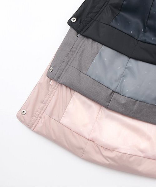 mezzo piano Junior(メゾピアノジュニア)の「【人気商品再入荷】【直営店で取り扱い無し】【撥水】リボンベルトガーリーロングダウン(ダウンジャケット/コート・キッズ・グレー/ピンク/ネイビー・S/M/L)」の8枚目の写真