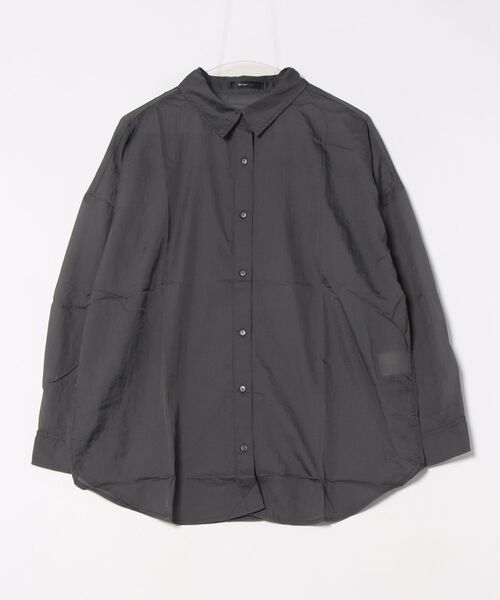 INTERPLANET(インタープラネット)の「シアー長袖シャツ(シャツ/ブラウス・レディース・チャコールグレー/グレイッシュベージュ/サックスブルー・FREE)」の20枚目の写真