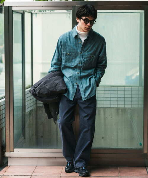 URBAN RESEARCH DOORS（アーバンリサーチドアーズ）の「OUTDOOR EXCHANGE起毛ネルシャツ（シャツ/ブラウス・メンズ・ブラウン/グリーン・LARGE/MEDIUM）」の7枚目の写真