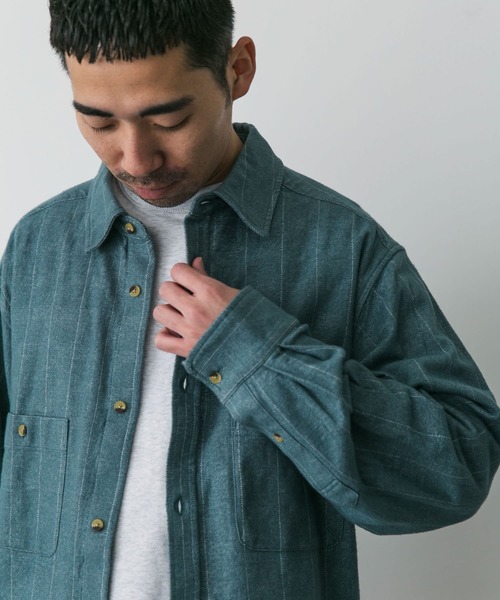 URBAN RESEARCH DOORS（アーバンリサーチドアーズ）の「OUTDOOR EXCHANGE起毛ネルシャツ（シャツ/ブラウス・メンズ・ブラウン/グリーン・LARGE/MEDIUM）」の11枚目の写真