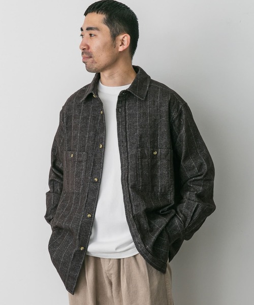 URBAN RESEARCH DOORS（アーバンリサーチドアーズ）の「OUTDOOR EXCHANGE起毛ネルシャツ（シャツ/ブラウス・メンズ・ブラウン/グリーン・LARGE/MEDIUM）」の15枚目の写真