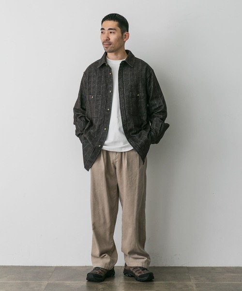 URBAN RESEARCH DOORS（アーバンリサーチドアーズ）の「OUTDOOR EXCHANGE起毛ネルシャツ（シャツ/ブラウス・メンズ・ブラウン/グリーン・LARGE/MEDIUM）」の19枚目の写真