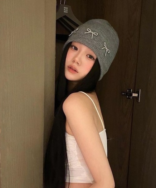 REBALANCE（リバランス）の「リボンニットビーニー（ニットキャップ/ビーニー・レディース・A/B/C・FREE）」の3枚目の写真