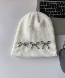 REBALANCE | リボンニットビーニー(ニットキャップ/ビーニー)