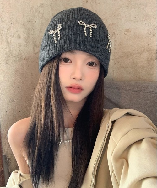 REBALANCE（リバランス）の「リボンニットビーニー（ニットキャップ/ビーニー・レディース・A/B/C・FREE）」の7枚目の写真