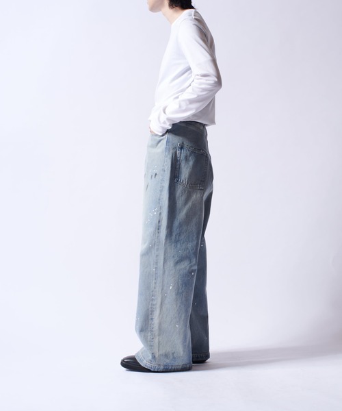 Lui's エレファントジーンズ インディゴブルー ワイドパンツ Lui's（ルイス）の「エレファントジーンズ（デニムパンツ）」 - WEAR