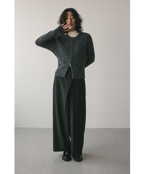 STYLEMIXER(スタイルミキサー)の「フラッフィージップニットカーデ(カーディガン/ボレロ・レディース・アイボリー/レッド/グレー・FREE)」の16枚目の写真