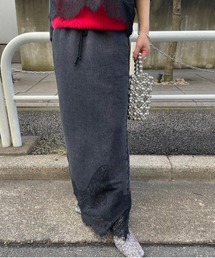 Ameri（アメリ）の「CHEMICAL OVERDYE LACE SWEAT SKIRT（スカート）」