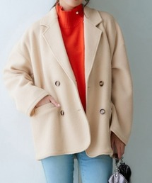 【販売終了】起毛素材ミドル丈テーラードジャケット