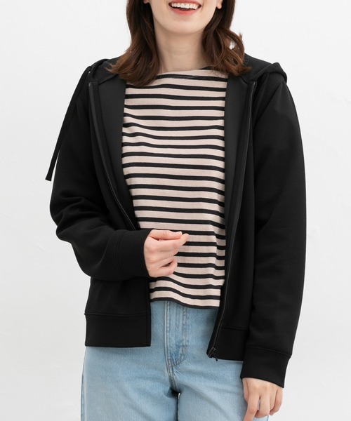 セール】きれいめジップパーカー（パーカー）｜Honeys（ハニーズ